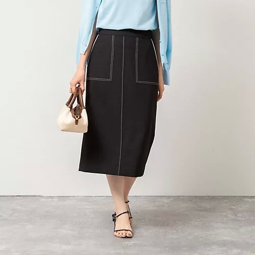 【ノーリーズソフィー/NOLLEY'S sophi】のウォッシャブル配色パイピングタイトスカート 人気、トレンドファッション・服の通販 founy(ファニー) 　ファッション　Fashion　レディースファッション　WOMEN　スカート　Skirt　2025年　2025　2025春夏・S/S　Ss,Spring/Summer,2025　おすすめ　Recommend　ウォッシャブル　Washable　シンプル　Simple　ストレッチ　Stretch　パイピング　Piping　ポケット　Pocket　ビジネス 仕事 通勤　Business　 other-1|ID: prp329100004523648 ipo3291000000031999271
