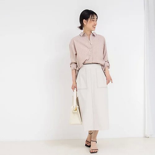 【ノーリーズソフィー/NOLLEY'S sophi】のウォッシャブル配色パイピングタイトスカート 人気、トレンドファッション・服の通販 founy(ファニー) 　ファッション　Fashion　レディースファッション　WOMEN　スカート　Skirt　2025年　2025　2025春夏・S/S　Ss,Spring/Summer,2025　おすすめ　Recommend　ウォッシャブル　Washable　シンプル　Simple　ストレッチ　Stretch　パイピング　Piping　ポケット　Pocket　ビジネス 仕事 通勤　Business　other-3|ID: prp329100004523648 ipo3291000000032001085