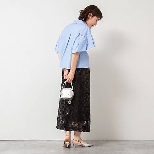 【ノーリーズ/NOLLEY'S】のスパングルIラインスカート 人気、トレンドファッション・服の通販 founy(ファニー) 　ファッション　Fashion　レディースファッション　Fashion for Women　スカート　Skirts　2025年　2025　2025春夏・S/S　Spring/Summer 2025 SS25　おすすめ　Recommended / Our Picks　シンプル　Simple, Minimal　スパンコール　Sequins, Sequin Embellishment　デニム　Denim, Jeans Material　ペチコート　Petticoat, Underskirt　other-2|ID: prp329100004523651 ipo3291000000032014102