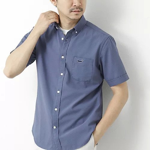 【ノーリーズ グッドマン/NOLLEY'S goodman / MEN】の【PrimeFlex DotAir】《吸水速乾》ストレッチ クジラ BD S/S 25SS 人気、トレンドファッション・服の通販 founy(ファニー) 　ファッション　Fashion　メンズファッション　MEN　クール　Cool　吸水　Water Absorption　軽量　Lightweight　サッカー　Soccer　ストレッチ　Stretch　スポーツ　Sports　ダウン　Down　デニム　Denim　ドット　Dot　定番　Standard　パッチ　Patch　フィット　Fit　フロント　Front　ポケット　Pocket　半袖　Short Sleeve　メッシュ　Mesh　ワンポイント　One Point　S/S・春夏　Ss・Spring/Summer　夏　Summer　2025年　2025　2025春夏・S/S　Ss,Spring/Summer,2025　other-3|ID: prp329100004523687 ipo3291000000031999518