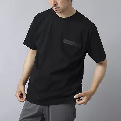 【ノーリーズ グッドマン/NOLLEY'S goodman / MEN】の【ACTIVE SECT】《限定展開》シーリングポケットTシャツ 25SS インテリア・キッズ・メンズ・レディースファッション・服の通販 founy(ファニー) 　ファッション　Fashion　メンズファッション　Men's Style Online　2025年　2025　2025春夏・S/S　Ss,Spring/Summer,2025　なめらか　Smooth　シルケット　Mercerization　シンプル　Simple　ポケット　Pocket　リラックス　Relax　エレガント 上品　Elegant　ブラック|ID: prp329100004523703 ipo3291000000032435097