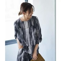 【スタイルデリ/STYLE DELI】の重ね着キャミセット水彩ストライプ柄ブラウス 人気、トレンドファッション・服の通販 founy(ファニー) ファッション Fashion レディースファッション WOMEN トップス・カットソー Tops/Tshirt キャミソール / ノースリーブ No Sleeves シャツ/ブラウス Shirts/Blouses イエロー Yellow 春 Spring 秋 Autumn/Fall カットソー Cut And Sew カフス Cuffs キャミ Cami キャミソール Camisole グラデーション Gradation シンプル Simple スタイリッシュ Stylish ストライプ Stripe スリット Slit セットアップ Set Up タートル Turtle 長袖 Long Sleeve バランス Balance パープル Purple パール Pearl ビスチェ Bustier フォルム Form プリント Print ベーシック Basic ポケット Pocket ミックス Mix モノトーン Monotone |ID:prp329100004523903