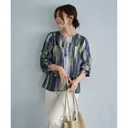 【スタイルデリ/STYLE DELI】の重ね着キャミセット水彩ストライプ柄ブラウス パープルミックス|ID: prp329100004523903 ipo3291000000032001043