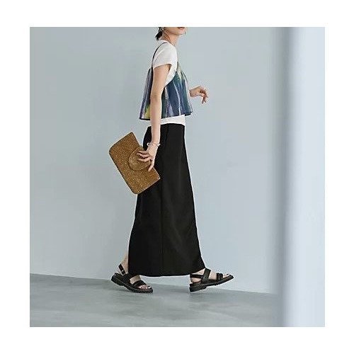 【スタイルデリ/STYLE DELI】の伸縮するマキシ丈ナロースカート 人気、トレンドファッション・服の通販 founy(ファニー) 　ファッション　Fashion　レディースファッション　WOMEN　スカート　Skirt　春　Spring　秋　Autumn/Fall　くるぶし　Ankle　シフォン　Chiffon　シンプル　Simple　ジャケット　Jacket　スタイリッシュ　Stylish　スニーカー　Sneakers　スマート　Smart　スリット　Slit　スーツ　Suit　タイツ　Tights　フィット　Fit　フォルム　Form　ペチコート　Petticoat　ペンシル　Pencil　ポケット　Pocket　防寒　Cold Protection　マキシ　Maxi　ループ　Loop　夏　Summer　エレガント 上品　Elegant　other-3|ID: prp329100004523905 ipo3291000000032001057
