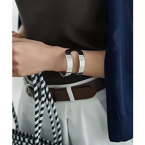 【スタイルデリ/STYLE DELI】の40mm幅ダブルラインバングル 人気、トレンドファッション・服の通販 founy(ファニー) 　ファッション　Fashion　レディースファッション　WOMEN　軽量　Lightweight　シンプル　Simple　スポーツ　Sports　タオル　Towel　ハンド　Hand　バングル　Bangle　フラット　Flat　メタル　Metal　夏　Summer　other-3|ID: prp329100004523910 ipo3291000000032001082