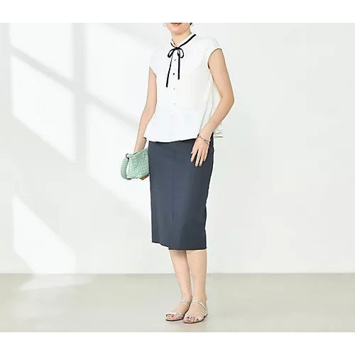 【ノーリーズソフィー/NOLLEY'S sophi】のペプラムリボンフレンチスリーブブラウス 人気、トレンドファッション・服の通販 founy(ファニー) 　ファッション　Fashion　レディースファッション　WOMEN　トップス・カットソー　Tops/Tshirt　シャツ/ブラウス　Shirts/Blouses　2025年　2025　2025春夏・S/S　Ss,Spring/Summer,2025　おすすめ　Recommend　シンプル　Simple　スキッパー　Skipper　タイトスカート　Tight Skirt　バランス　Balance　リボン　Ribbon　エレガント 上品　Elegant　ビジネス 仕事 通勤　Business　other-3|ID: prp329100004529470 ipo3291000000032025119