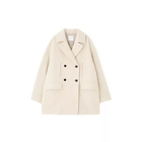 【ヒューマンウーマン/HUMAN WOMAN】のループカットシャギーPコート 人気、トレンドファッション・服の通販 founy(ファニー) 　ファッション　Fashion　レディースファッション　WOMEN　アウター　Coat Outerwear　コート　Coats　Pコート　Pea Coats　おすすめ　Recommend　スタンダード　Standard　ボックス　Box　ボーダー　Border　ミドル　Middle　モヘア　Mohair　ループ　Loop　エレガント 上品　Elegant　冬　Winter　other-2|ID: prp329100004529476 ipo3291000000032025205