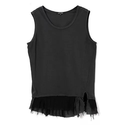 【パドカレ/pas de calais】の25SS マテリアルミックスタンクトップ インテリア・キッズ・メンズ・レディースファッション・服の通販 founy(ファニー) https://founy.com/ ファッション Fashion レディースファッション Fashion for Women 2025年 2025 2025春夏・S/S Spring/Summer 2025 SS25 カットオフ Cut-Off Design シルク Silk, 100% Silk タンク Tank Top, Sleeveless Top フリル Frill, Ruffle ミックス Mix, Mixed Style 人気 Popular, Best Seller 定番 Standard, Basic Item 洗える Machine Washable |ID: prp329100004532391 ipo3291000000032037662