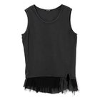 【パドカレ/pas de calais】の25SS マテリアルミックスタンクトップ チャコール|ID: prp329100004532391 ipo3291000000032037663