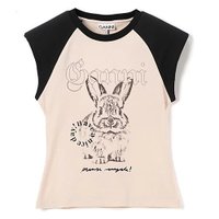 【ガニー/GANNI】のBasic Jersey Bunny Raglan T-shirt 人気、トレンドファッション・服の通販 founy(ファニー) ファッション Fashion レディースファッション WOMEN トップス・カットソー Tops/Tshirt シャツ/ブラウス Shirts/Blouses ロング / Tシャツ T-Shirts 2025年 2025 2025春夏・S/S Ss,Spring/Summer,2025 おすすめ Recommend イラスト Illustration ガーリー Girly フレンチ French プリント Print 洗える Washable |ID:prp329100004532395