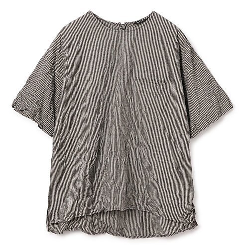 【パドカレ/pas de calais】の25SS綿麻ストライプBL インテリア・キッズ・メンズ・レディースファッション・服の通販 founy(ファニー) https://founy.com/ ファッション Fashion レディースファッション Fashion for Women 2025年 2025 2025春夏・S/S Spring/Summer 2025 SS25 シンプル Simple, Minimal ストライプ Stripe, Striped Pattern スリット Slit, Slit Detail フェミニン Feminine, Girly ポケット Pocket, Pocket Detail ワーク Workwear, Utility Style 洗える Machine Washable |ID: prp329100004532407 ipo3291000000032037754