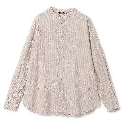 【パドカレ/pas de calais】の25SS綿麻ストライプBL インテリア・キッズ・メンズ・レディースファッション・服の通販 founy(ファニー) 　ファッション　Fashion　レディースファッション　Fashion for Women　2025年　2025　2025春夏・S/S　Spring/Summer 2025 SS25　スタンド　Stand Collar, Upright Stand　ストライプ　Stripe, Striped Pattern　フェミニン　Feminine, Girly　ロング　Long, Long-Length　春　Spring　洗える　Machine Washable　秋　Autumn　エクリュ|ID: prp329100004532417 ipo3291000000032037823