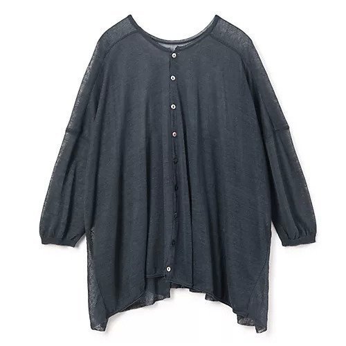 【パドカレ/pas de calais】の25SSシアーリネンCD インテリア・キッズ・メンズ・レディースファッション・服の通販 founy(ファニー) 　ファッション　Fashion　レディースファッション　Fashion for Women　トップス・カットソー　Cut & Sew Tops　2025年　2025　2025春夏・S/S　Spring/Summer 2025 SS25　カーディガン　Cardigan, Knitwear　リネン　Linen, Linen Fabric　ロング　Long, Long-Length　夏　Summer　春　Spring　S/S・春夏　SS, Spring/Summer, Warm Season　洗える　Machine Washable　チャコール|ID: prp329100004532418 ipo3291000000035593942