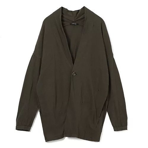 【パドカレ/pas de calais】の25SS リサイクル天竺CD インテリア・キッズ・メンズ・レディースファッション・服の通販 founy(ファニー) 　ファッション　Fashion　レディースファッション　WOMEN　トップス・カットソー　Tops/Tshirt　2025年　2025　2025春夏・S/S　Ss,Spring/Summer,2025　カットソー　Cut And Sew　カーディガン　Cardigan　ジャケット　Jacket　ロング　Long　洗える　Washable　カーキ|ID: prp329100004532421 ipo3291000000032037852