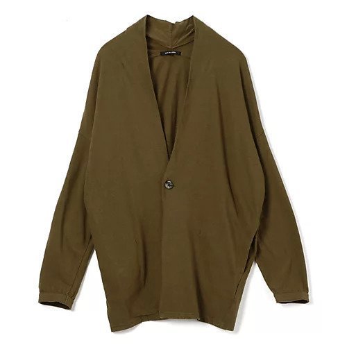【パドカレ/pas de calais】の25SS リサイクル天竺CD インテリア・キッズ・メンズ・レディースファッション・服の通販 founy(ファニー) 　ファッション　Fashion　レディースファッション　WOMEN　トップス・カットソー　Tops/Tshirt　2025年　2025　2025春夏・S/S　Ss,Spring/Summer,2025　カットソー　Cut And Sew　カーディガン　Cardigan　ジャケット　Jacket　ロング　Long　洗える　Washable　ブラウン|ID: prp329100004532421 ipo3291000000032037853