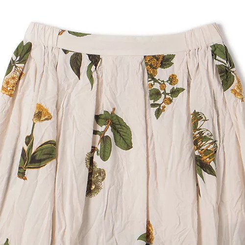 【パドカレ/pas de calais】の25SS夏の植物プリントSK 人気、トレンドファッション・服の通販 founy(ファニー) 　ファッション　Fashion　レディースファッション　WOMEN　スカート　Skirt　2025年　2025　2025春夏・S/S　Ss,Spring/Summer,2025　ギャザー　Gather　クラシカル　Classical　セットアップ　Set Up　フェミニン　Feminine　プリント　Print　ボタニカル　Botanical　ミモレ　Mimore　ロング　Long　夏　Summer　洗える　Washable　other-3|ID: prp329100004532427 ipo3291000000032037890