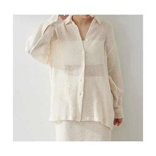 【ウィムガゼット/Whim Gazette】のメッシュカラミシャツ 人気、トレンドファッション・服の通販 founy(ファニー) 　ファッション　Fashion　レディースファッション　WOMEN　トップス・カットソー　Tops/Tshirt　シャツ/ブラウス　Shirts/Blouses　2025年　2025　2025春夏・S/S　Ss,Spring/Summer,2025　おすすめ　Recommend　インナー　Inner　セットアップ　Set Up　メッシュ　Mesh　レース　Race　夏　Summer　春　Spring　S/S・春夏　Ss・Spring/Summer　other-3|ID: prp329100004535046 ipo3291000000032049077