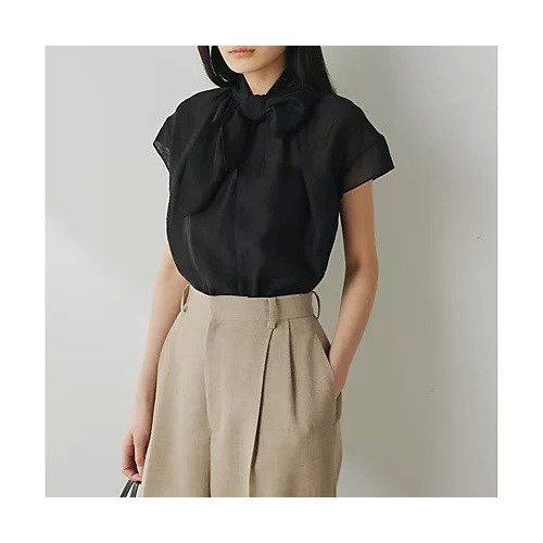 【ウィムガゼット/Whim Gazette】のシアーボウブラウス インテリア・キッズ・メンズ・レディースファッション・服の通販 founy(ファニー) https://founy.com/ ファッション Fashion レディースファッション WOMEN トップス・カットソー Tops/Tshirt シャツ/ブラウス Shirts/Blouses 2025年 2025 2025春夏・S/S Ss,Spring/Summer,2025 おすすめ Recommend カットソー Cut And Sew シアー Sheer シルク Silk スウェット Sweat エレガント 上品 Elegant 半袖 Short Sleeve 夏 Summer 春 Spring S/S・春夏 Ss・Spring/Summer |ID: prp329100004535049 ipo3291000000032049083