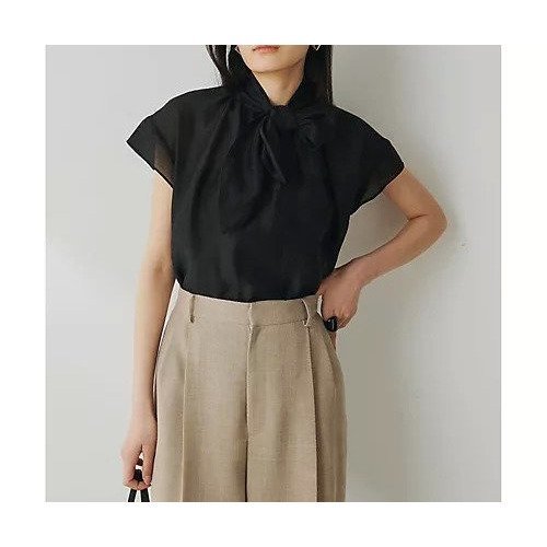 【ウィムガゼット/Whim Gazette】のシアーボウブラウス 人気、トレンドファッション・服の通販 founy(ファニー) 　ファッション　Fashion　レディースファッション　WOMEN　トップス・カットソー　Tops/Tshirt　シャツ/ブラウス　Shirts/Blouses　2025年　2025　2025春夏・S/S　Ss,Spring/Summer,2025　おすすめ　Recommend　カットソー　Cut And Sew　シアー　Sheer　シルク　Silk　スウェット　Sweat　エレガント 上品　Elegant　半袖　Short Sleeve　夏　Summer　春　Spring　S/S・春夏　Ss・Spring/Summer　other-2|ID: prp329100004535049 ipo3291000000032049088