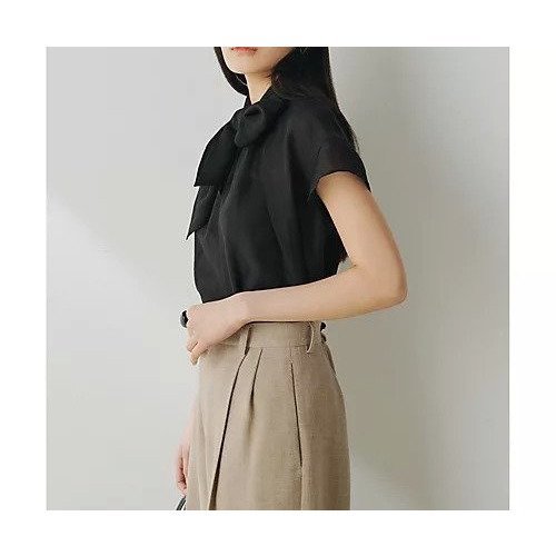 【ウィムガゼット/Whim Gazette】のシアーボウブラウス 人気、トレンドファッション・服の通販 founy(ファニー) 　ファッション　Fashion　レディースファッション　WOMEN　トップス・カットソー　Tops/Tshirt　シャツ/ブラウス　Shirts/Blouses　2025年　2025　2025春夏・S/S　Ss,Spring/Summer,2025　おすすめ　Recommend　カットソー　Cut And Sew　シアー　Sheer　シルク　Silk　スウェット　Sweat　エレガント 上品　Elegant　半袖　Short Sleeve　夏　Summer　春　Spring　S/S・春夏　Ss・Spring/Summer　other-3|ID: prp329100004535049 ipo3291000000032049090