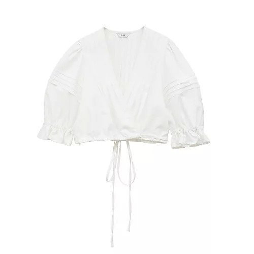 【クラネ/CLANE】のPINTUCK CROPPED BLOUSE インテリア・キッズ・メンズ・レディースファッション・服の通販 founy(ファニー) 　ファッション　Fashion　レディースファッション　WOMEN　2025年　2025　2025春夏・S/S　Ss,Spring/Summer,2025　ギャザー　Gather　ショート　Short　バランス　Balance　フォルム　Form　フロント　Front　WHITE|ID: prp329100004535051 ipo3291000000032049103