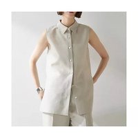 【ウィムガゼット/Whim Gazette】のシアーノースリーブシャツ 人気、トレンドファッション・服の通販 founy(ファニー) ファッション Fashion レディースファッション WOMEN トップス・カットソー Tops/Tshirt キャミソール / ノースリーブ No Sleeves シャツ/ブラウス Shirts/Blouses 2025年 2025 2025春夏・S/S Ss,Spring/Summer,2025 おすすめ Recommend オーガンジー Organdy シルク Silk シンプル Simple スリット Slit セットアップ Set Up ノースリーブ No Sleeve エレガント 上品 Elegant |ID:prp329100004535065