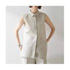 【ウィムガゼット/Whim Gazette】のシアーノースリーブシャツ 人気、トレンドファッション・服の通販 founy(ファニー) ファッション Fashion レディースファッション WOMEN トップス・カットソー Tops/Tshirt キャミソール / ノースリーブ No Sleeves シャツ/ブラウス Shirts/Blouses 2025年 2025 2025春夏・S/S Ss,Spring/Summer,2025 おすすめ Recommend オーガンジー Organdy シルク Silk シンプル Simple スリット Slit セットアップ Set Up ノースリーブ No Sleeve エレガント 上品 Elegant thumbnail ベージュ|ID: prp329100004535065 ipo3291000000032049187