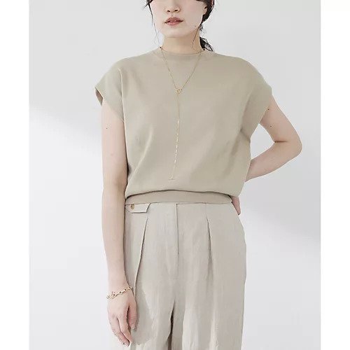 【ウィムガゼット/Whim Gazette】のクルーネックノースリーブプルオーバー インテリア・キッズ・メンズ・レディースファッション・服の通販 founy(ファニー) 　ファッション　Fashion　レディースファッション　WOMEN　トップス・カットソー　Tops/Tshirt　キャミソール / ノースリーブ　No Sleeves　プルオーバー　Pullover　インド　India　シンプル　Simple　バランス　Balance　ベーシック　Basic　ボトム　Bottom　エレガント 上品　Elegant　2025年　2025　2025春夏・S/S　Ss,Spring/Summer,2025　ベージュ|ID: prp329100004535069 ipo3291000000032049235