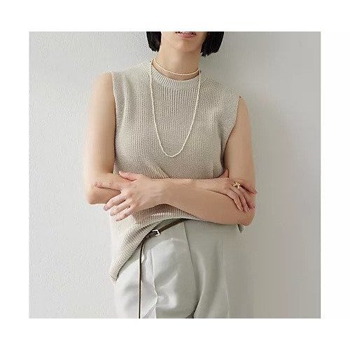 【ウィムガゼット/Whim Gazette】のクルーネックニットベスト インテリア・キッズ・メンズ・レディースファッション・服の通販 founy(ファニー) 　ファッション　Fashion　レディースファッション　WOMEN　アウター　Coat Outerwear　トップス・カットソー　Tops/Tshirt　ニット　Knit Tops　ベスト/ジレ　Gilets/Vests　吸水　Water Absorption　抗菌　Antibacterial　ベスト　Vest　2025年　2025　2025春夏・S/S　Ss,Spring/Summer,2025　ベージュ|ID: prp329100004535070 ipo3291000000032049244