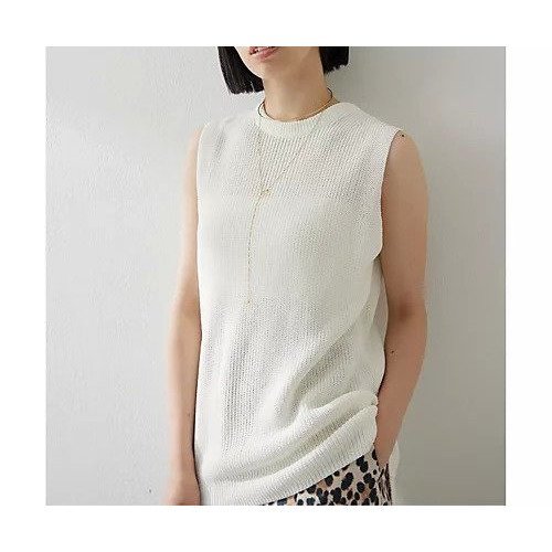 【ウィムガゼット/Whim Gazette】のクルーネックニットベスト 人気、トレンドファッション・服の通販 founy(ファニー) 　ファッション　Fashion　レディースファッション　WOMEN　アウター　Coat Outerwear　トップス・カットソー　Tops/Tshirt　ニット　Knit Tops　ベスト/ジレ　Gilets/Vests　吸水　Water Absorption　抗菌　Antibacterial　ベスト　Vest　2025年　2025　2025春夏・S/S　Ss,Spring/Summer,2025　other-2|ID: prp329100004535070 ipo3291000000032049246