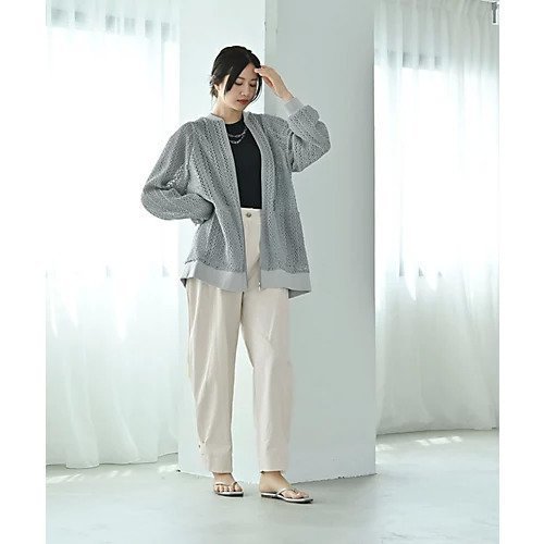 【スタイルデリ/STYLE DELI】の【BLK001】クロシェ編みすっきりジップカーデ 人気、トレンドファッション・服の通販 founy(ファニー) 　ファッション　Fashion　レディースファッション　WOMEN　クロシェ　Crochet　スリット　Slit　バランス　Balance　フォルム　Form　フロント　Front　ボックス　Box　レース　Race　冬　Winter　おすすめ　Recommend　日本製　Made In Japan　夏　Summer　旅行　Travel　other-2|ID: prp329100004535072 ipo3291000000032049255