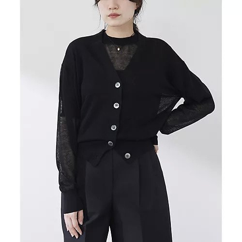 【ウィムガゼット/Whim Gazette】のシアーリネンカーディガン 人気、トレンドファッション・服の通販 founy(ファニー) 　ファッション　Fashion　レディースファッション　WOMEN　トップス・カットソー　Tops/Tshirt　カーディガン　Cardigans　アンサンブル　Ensemble　インナー　Inner　シンプル　Simple　ジャケット　Jacket　フェミニン　Feminine　リネン　Linen　おすすめ　Recommend　夏　Summer　2025年　2025　2025春夏・S/S　Ss,Spring/Summer,2025　other-2|ID: prp329100004535073 ipo3291000000032049261