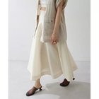 【ウィムガゼット/Whim Gazette】のシアーキリカエフレアスカート 人気、トレンドファッション・服の通販 founy(ファニー) ファッション Fashion レディースファッション WOMEN スカート Skirt Aライン/フレアスカート Flared A-Line Skirts 2025年 2025 2025春夏・S/S Ss,Spring/Summer,2025 おすすめ Recommend エレガント 上品 Elegant オーガンジー Organdy シルク Silk フレア Flare ロング Long thumbnail アイボリー|ID: prp329100004535074 ipo3291000000032049265