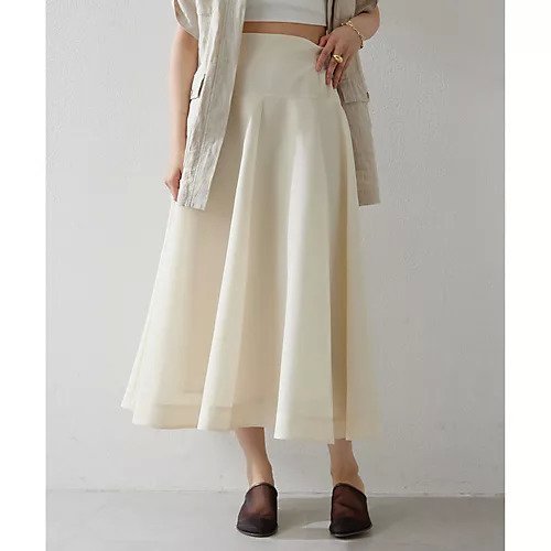 【ウィムガゼット/Whim Gazette】のシアーキリカエフレアスカート 人気、トレンドファッション・服の通販 founy(ファニー) 　ファッション　Fashion　レディースファッション　WOMEN　スカート　Skirt　Aライン/フレアスカート　Flared A-Line Skirts　2025年　2025　2025春夏・S/S　Ss,Spring/Summer,2025　おすすめ　Recommend　エレガント 上品　Elegant　オーガンジー　Organdy　シルク　Silk　フレア　Flare　ロング　Long　other-3|ID: prp329100004535074 ipo3291000000032049267