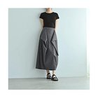 【スタイルデリ/STYLE DELI】の【BLK001】アシンメトリータックスカート ブルーグレー|ID: prp329100004535077 ipo3291000000032049278