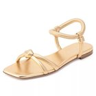 【ジャンビト ロッシ/GIANVITO ROSSI】のフラットサンダル ゴールド|ID: prp329100004535108 ipo3291000000032049427