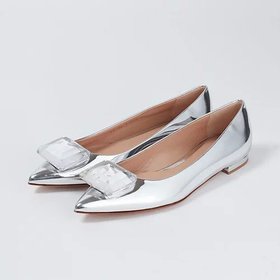 【ジャンビト ロッシ/GIANVITO ROSSI】のJAIPUR 05(フラットバレエシューズ)【シルバー】 人気、トレンドファッション・服の通販 founy(ファニー) ファッション Fashion レディースファッション WOMEN イタリア Italy エレガント 上品 Elegant シルバー Silver ハンド Hand ビジュー Bijou フラット Flat メタリック Metallic |ID:prp329100004535118