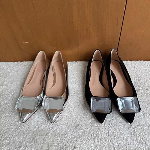 【ジャンビト ロッシ/GIANVITO ROSSI】のJAIPUR 05(フラットバレエシューズ)【ブラック】 人気、トレンドファッション・服の通販 founy(ファニー) 　ファッション　Fashion　レディースファッション　WOMEN　イタリア　Italy　エレガント 上品　Elegant　スエード　Suede　ハンド　Hand　ビジュー　Bijou　フラット　Flat　other-3|ID: prp329100004535119 ipo3291000000032049480