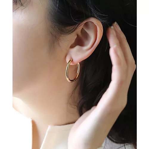 【コレカラ/collecala】の[stainless] 30mm・ベーシックフープピアス〈金属アレルギー対応〉 インテリア・キッズ・メンズ・レディースファッション・服の通販 founy(ファニー) 　ファッション　Fashion　レディースファッション　WOMEN　フープ　Hoop　ゴールド|ID: prp329100004535225 ipo3291000000032050230