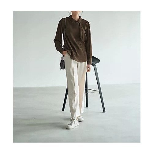 【スタイルデリ/STYLE DELI】の片寄せボウタイブラウス 人気、トレンドファッション・服の通販 founy(ファニー) 　ファッション　Fashion　レディースファッション　WOMEN　トップス・カットソー　Tops/Tshirt　シャツ/ブラウス　Shirts/Blouses　インナー　Inner　サロペット　Overalls　ジャケット　Jacket　デニム　Denim　長袖　Long Sleeve　other-2|ID: prp329100004537210 ipo3291000000032061962