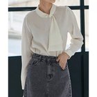 【スタイルデリ/STYLE DELI】の片寄せボウタイブラウス オフホワイト|ID: prp329100004537210 ipo3291000000034175755