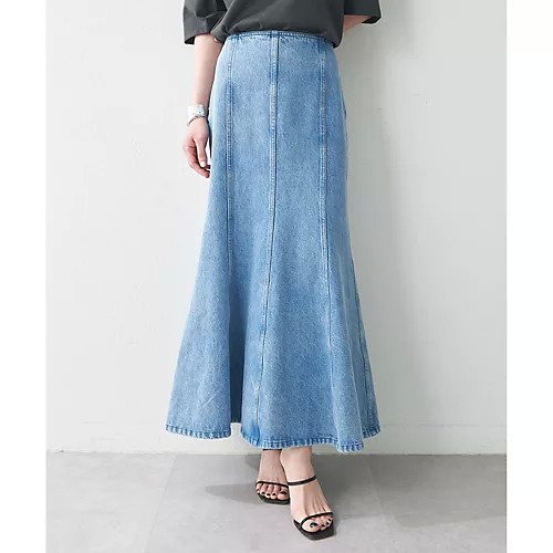 【ウィムガゼット/Whim Gazette】のフレアデニムスカート インテリア・キッズ・メンズ・レディースファッション・服の通販 founy(ファニー) https://founy.com/ ファッション Fashion レディースファッション WOMEN スカート Skirt デニムスカート Denim Skirts 2025年 2025 2025春夏・S/S Ss,Spring/Summer,2025 デニム Denim ブリーチ Bleach マーメイド Mermaid ヴィンテージ Vintage |ID: prp329100004537212 ipo3291000000032061972