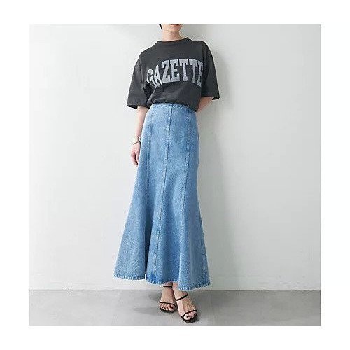 【ウィムガゼット/Whim Gazette】のフレアデニムスカート 人気、トレンドファッション・服の通販 founy(ファニー) 　ファッション　Fashion　レディースファッション　WOMEN　スカート　Skirt　デニムスカート　Denim Skirts　2025年　2025　2025春夏・S/S　Ss,Spring/Summer,2025　デニム　Denim　ブリーチ　Bleach　マーメイド　Mermaid　ヴィンテージ　Vintage　other-3|ID: prp329100004537212 ipo3291000000032061977