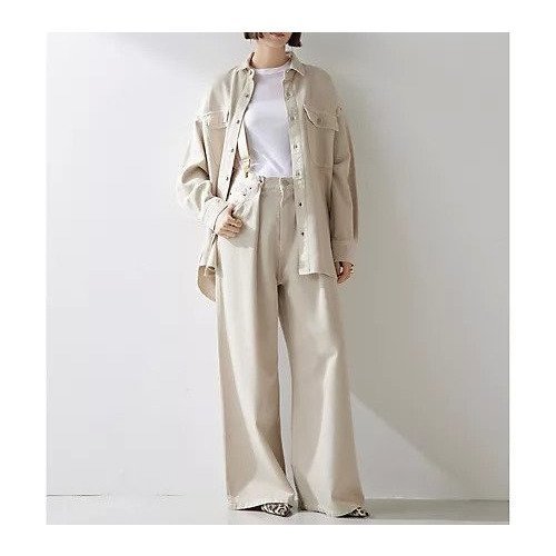 【ウィムガゼット/Whim Gazette】のデニムタックパンツ 人気、トレンドファッション・服の通販 founy(ファニー) 　ファッション　Fashion　レディースファッション　WOMEN　パンツ　Pants　ヴィンテージ　Vintage　ケミカル　Chemical　ストレート　Straight　セットアップ　Set Up　デニム　Denim　ドレープ　Drape　フロント　Front　ワイド　Wide　おすすめ　Recommend　2025年　2025　2025春夏・S/S　Ss,Spring/Summer,2025　other-3|ID: prp329100004537217 ipo3291000000032062017