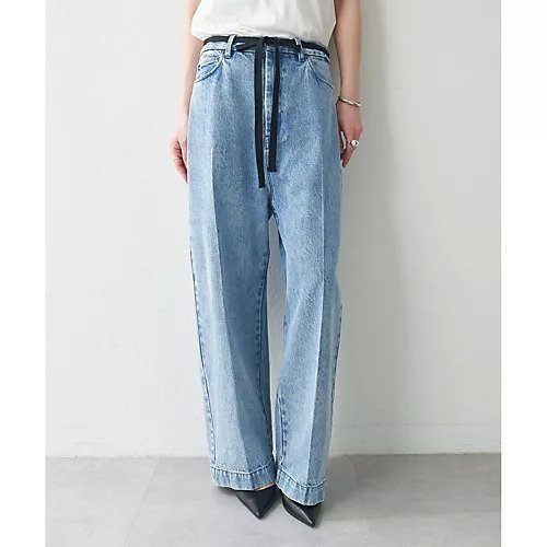 【ウィムガゼット/Whim Gazette】のセンタープレスデニムパンツ 人気、トレンドファッション・服の通販 founy(ファニー) 　ファッション　Fashion　レディースファッション　WOMEN　パンツ　Pants　デニムパンツ　Denim Pants　ヴィンテージ　Vintage　スタイリッシュ　Stylish　センター　Center　デニム　Denim　ハイライズ　High Rise　ブリーチ　Bleach　ワイド　Wide　2025年　2025　2025春夏・S/S　Ss,Spring/Summer,2025　other-3|ID: prp329100004537220 ipo3291000000032062031