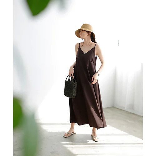 【スタイルデリ/STYLE DELI】の背面リボン麻混キャミワンピース 人気、トレンドファッション・服の通販 founy(ファニー) 　ファッション　Fashion　レディースファッション　WOMEN　ワンピース　Dress　キャミワンピース　No Sleeve Dresses　くるぶし　Ankle　カーディガン　Cardigan　キャミソール　Camisole　キャミワンピース　Cami Dress　シンプル　Simple　ジャケット　Jacket　スリット　Slit　スリーブ　Sleeve　セットアップ　Set Up　タンク　Tank　ダメージ　Damage　ハーフ　Half　ブルゾン　Blouson　ポケット　Pocket　リボン　Ribbon　ロング　Long　おすすめ　Recommend　夏　Summer　other-2|ID: prp329100004537233 ipo3291000000032062116