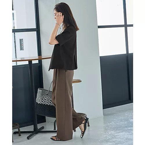 【スタイルデリ/STYLE DELI】の綿麻ノーカラー半袖ジャケット 人気、トレンドファッション・服の通販 founy(ファニー) 　ファッション　Fashion　レディースファッション　WOMEN　アウター　Coat Outerwear　ジャケット　Jackets　春　Spring　シルバー　Silver　シンプル　Simple　ジャケット　Jacket　スリット　Slit　定番　Standard　フロント　Front　ボックス　Box　ポケット　Pocket　半袖　Short Sleeve　S/S・春夏　Ss・Spring/Summer　夏　Summer　other-2|ID: prp329100004537239 ipo3291000000032062151