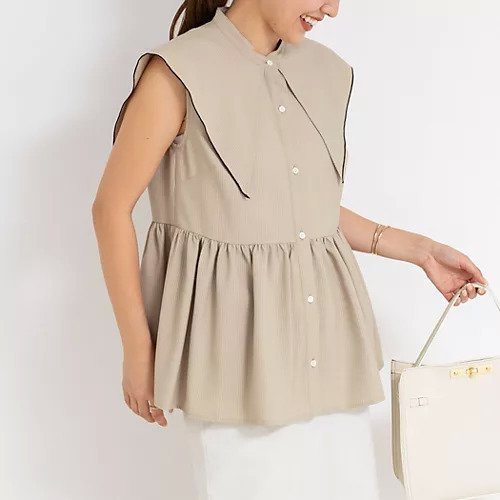【ノーリーズ/NOLLEY'S】のビッグカラーノースリーブブラウス インテリア・キッズ・メンズ・レディースファッション・服の通販 founy(ファニー) https://founy.com/ ファッション Fashion レディースファッション WOMEN トップス・カットソー Tops/Tshirt キャミソール / ノースリーブ No Sleeves シャツ/ブラウス Shirts/Blouses 2025年 2025 2025春夏・S/S Ss,Spring/Summer,2025 ノースリーブ No Sleeve ビッグ Big ボトム Bottom |ID: prp329100004539519 ipo3291000000032075105