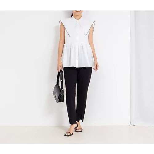 【ノーリーズ/NOLLEY'S】のビッグカラーノースリーブブラウス 人気、トレンドファッション・服の通販 founy(ファニー) 　ファッション　Fashion　レディースファッション　WOMEN　トップス・カットソー　Tops/Tshirt　キャミソール / ノースリーブ　No Sleeves　シャツ/ブラウス　Shirts/Blouses　2025年　2025　2025春夏・S/S　Ss,Spring/Summer,2025　ノースリーブ　No Sleeve　ビッグ　Big　ボトム　Bottom　other-2|ID: prp329100004539519 ipo3291000000032100797