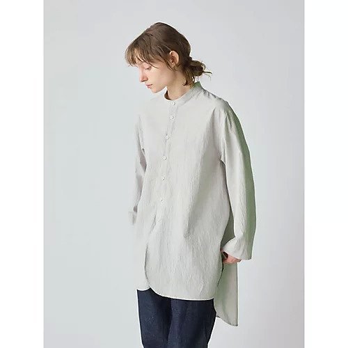 【ミディウミ/MidiUmi】のHOME ロングシャツ 人気、トレンドファッション・服の通販 founy(ファニー) 　ファッション　Fashion　レディースファッション　WOMEN　トップス・カットソー　Tops/Tshirt　シャツ/ブラウス　Shirts/Blouses　オーガニック　Organic　スリット　Slit　セットアップ　Set Up　ドレス　Dress　フレア　Flare　フロント　Front　ロング　Long　ワッシャー　Washer　other-3|ID: prp329100004541234 ipo3291000000032085459